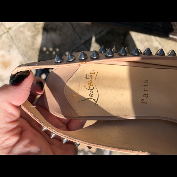 NIB Christian Louboutin Clou Noeud Spikes 120 sz40 - Picture 6 of 7